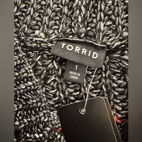 Torrid Chunky Pullover Hooded Raglan Sweater - Picture 3 of 6